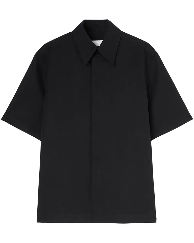 Jil Sander Klassisches Hemd - Schwarz Schwarz