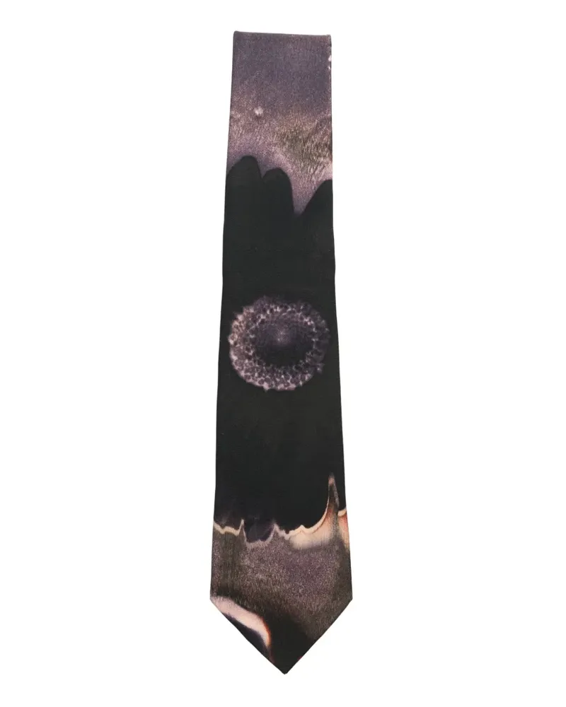 Paul Smith Krawatte aus Seide mit Blumen-Print - Schwarz Schwarz
