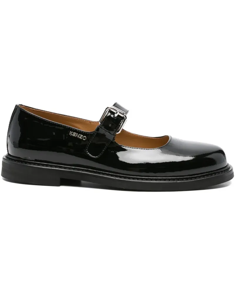 Kenzo Smile Loafer aus Lack - Schwarz Schwarz