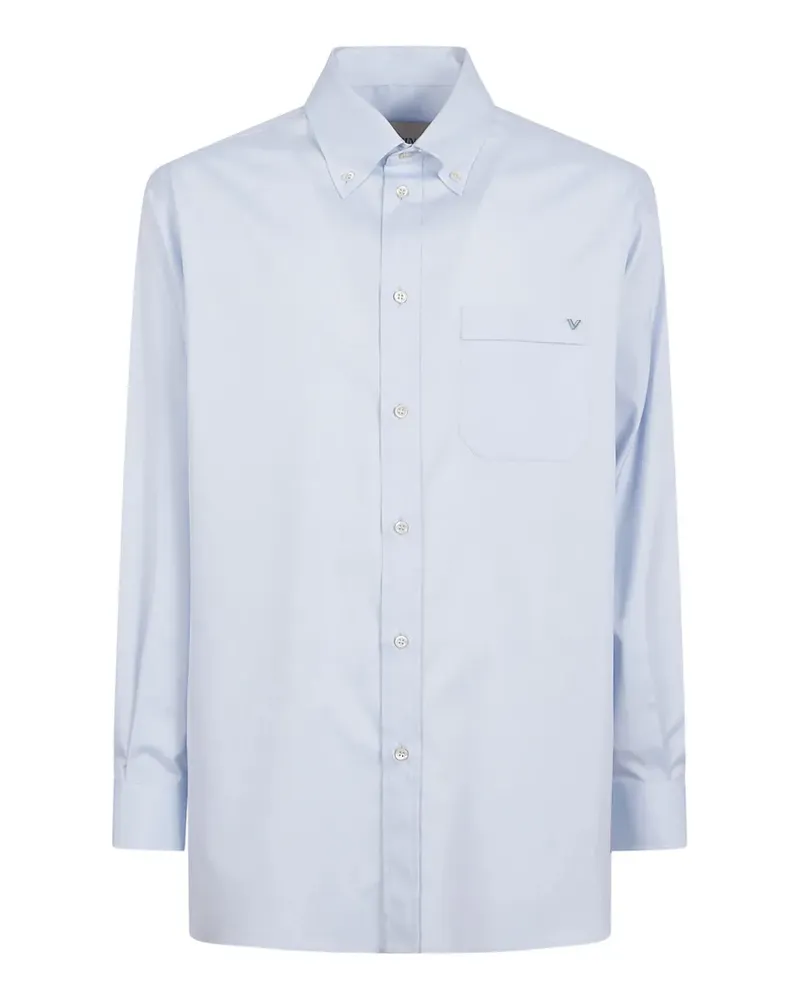 Valentino Garavani Hemd mit VGold-Schild - Blau Blau