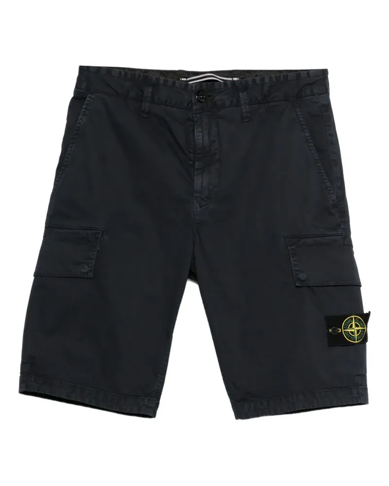 Stone Island Cargo-Shorts mit Logo - Blau Blau