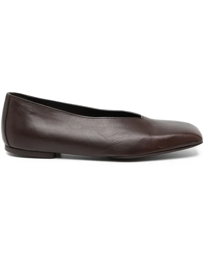 Rick Owens Ballerinas aus Leder - Braun Braun
