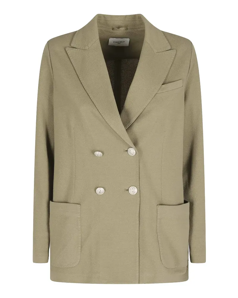 CIRCOLO 1901 double-breasted textured blazer - Nude Nude