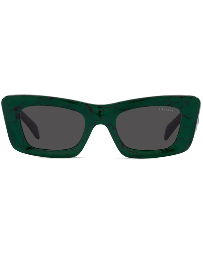 Prada Sonnenbrille mit marmoriertem Effekt - Grün Grün