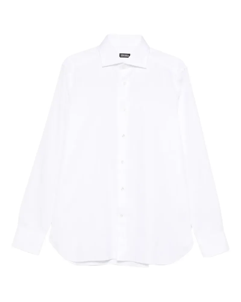 Ermenegildo Zegna Klassisches Hemd - Weiß Weiß