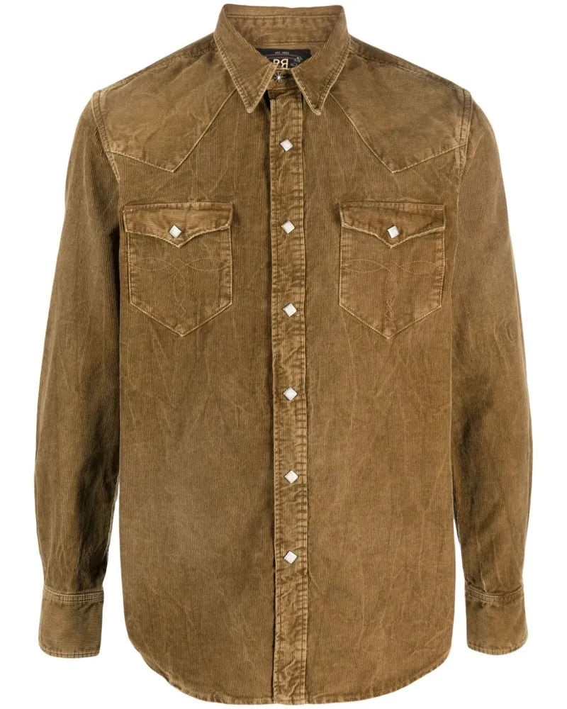 Ralph Lauren Buffalo West Hemd aus Cord - Braun Braun