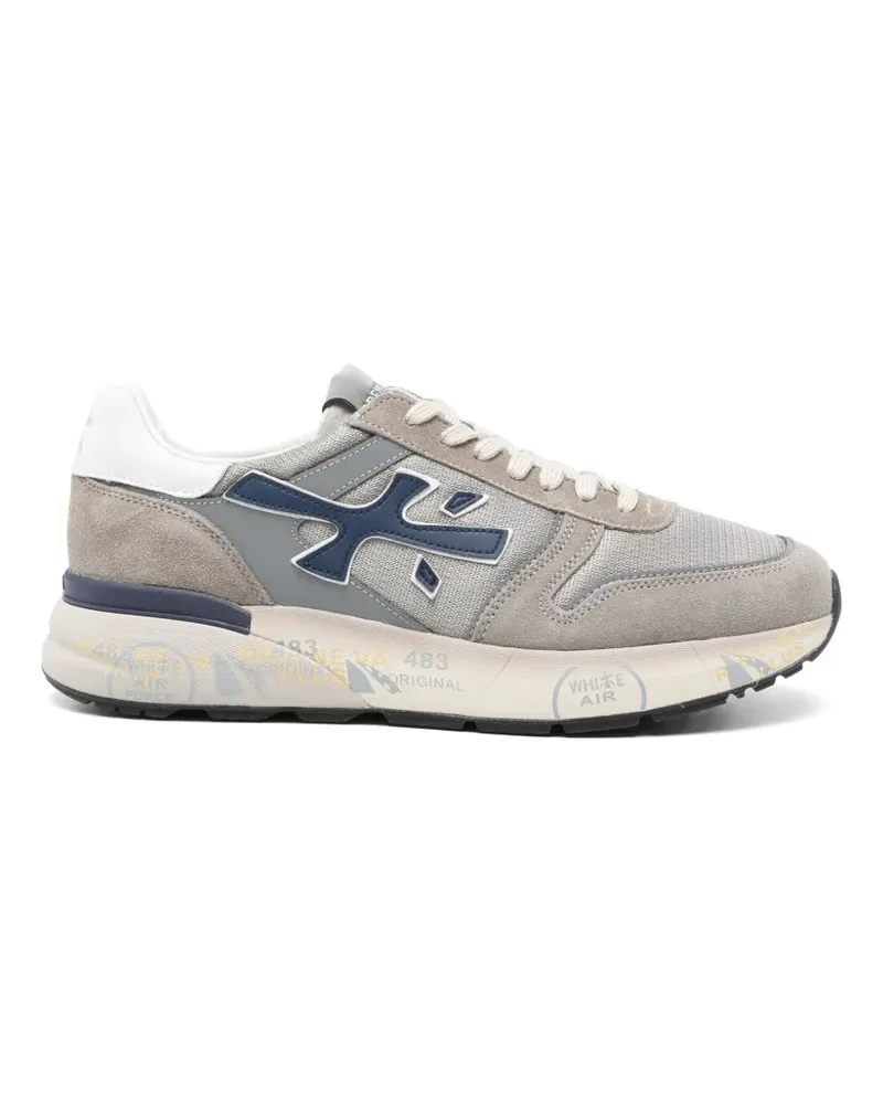 Premiata Mick 8001 suede panelled sneakers - Grau Grau