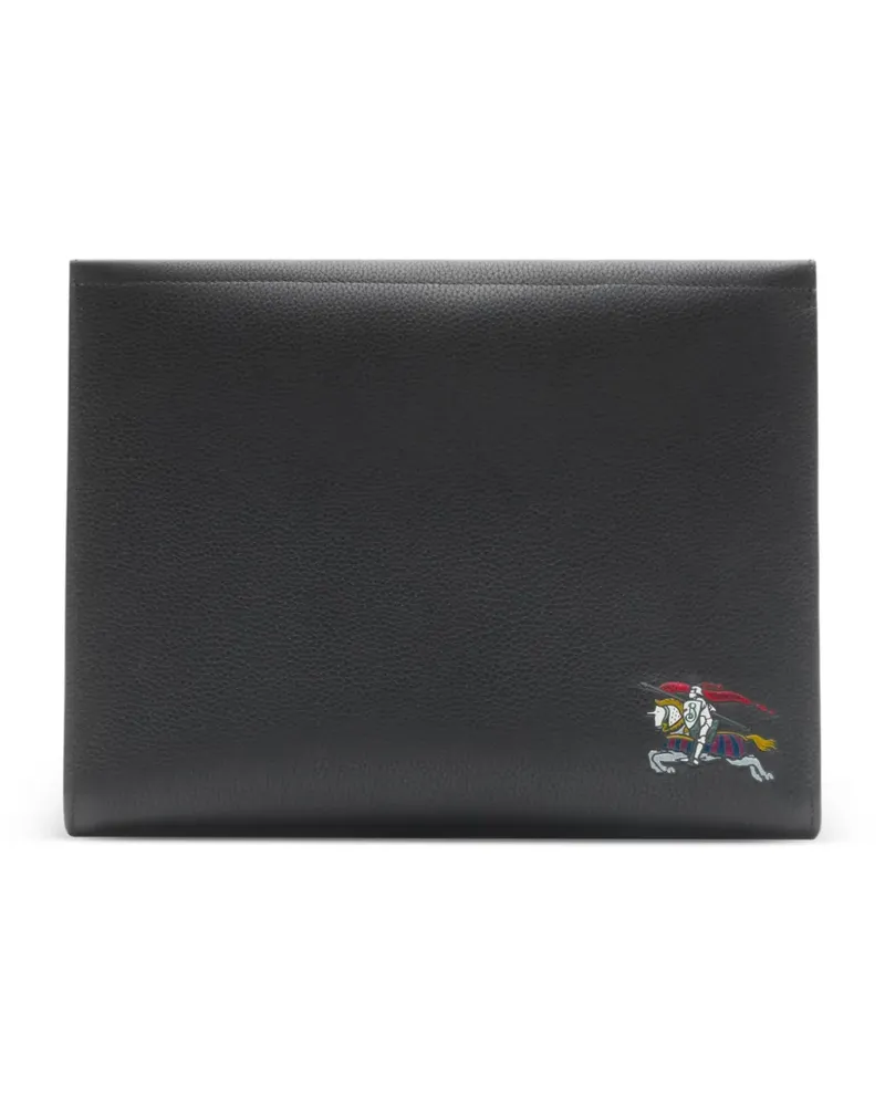 Burberry Equestrian Knight Clutch - Schwarz Schwarz