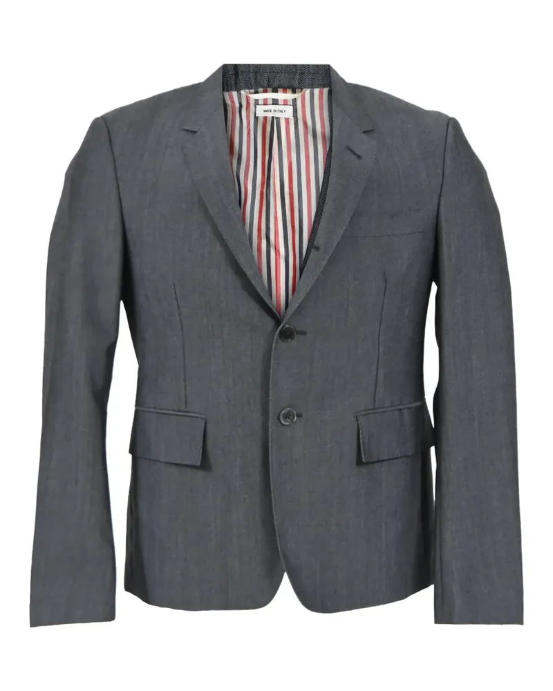 Thom Browne RWB Selvedge blazer - Grau Grau