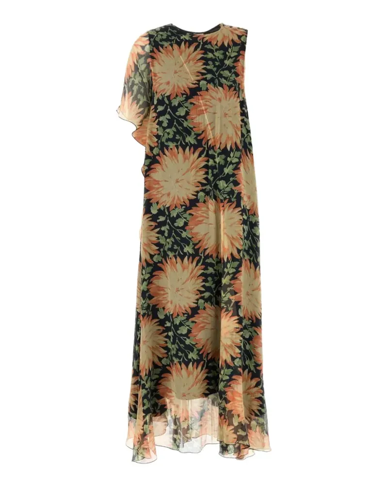 Loewe floral-print silk dress - Gelb Gelb
