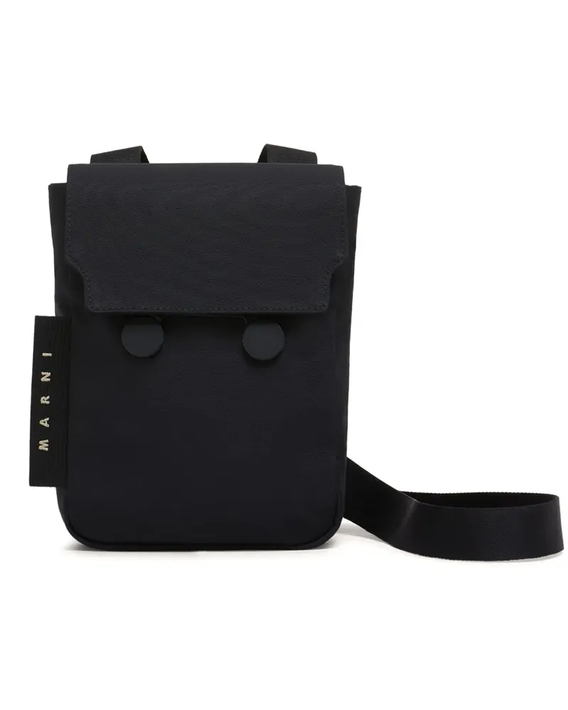Marni Umhängetasche mit Logo - Schwarz Schwarz