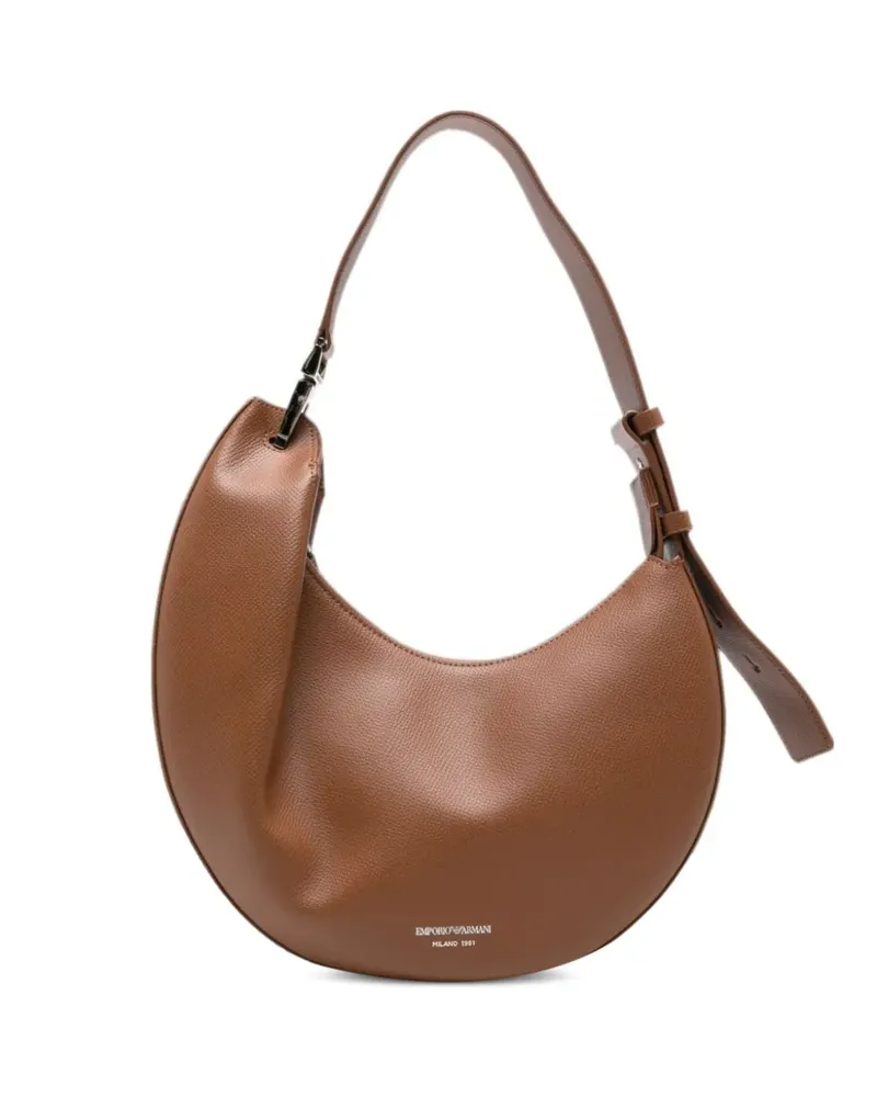 Emporio Armani Handtasche aus Leder - Braun Braun