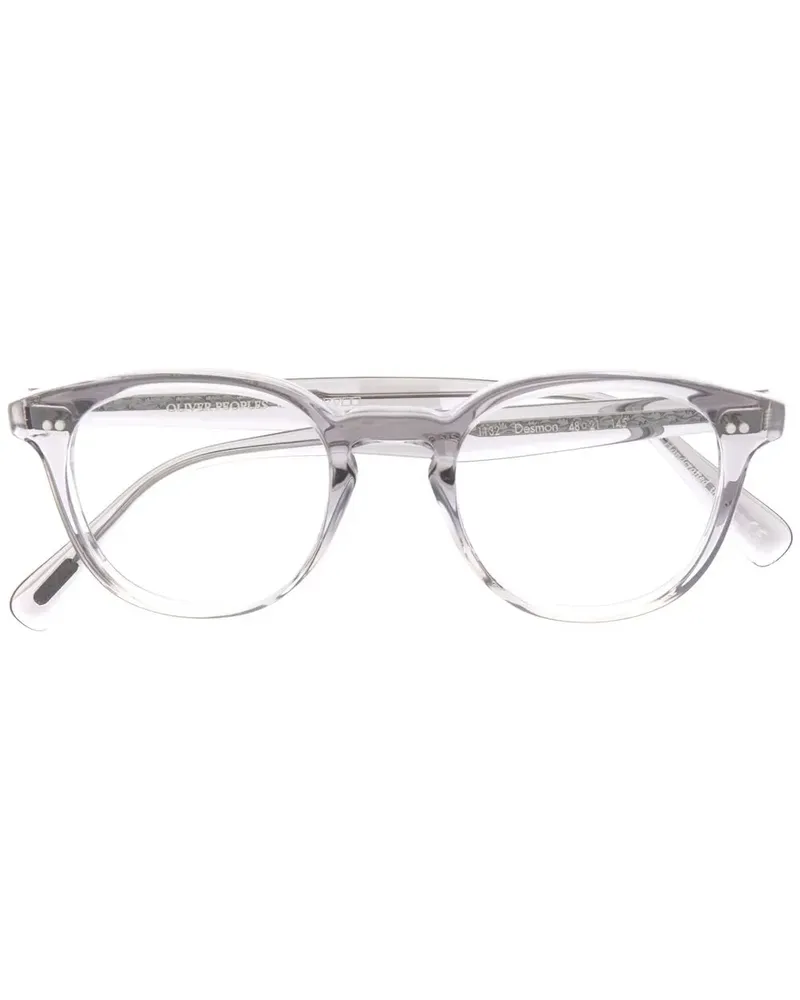 Oliver Peoples Brille mit rundem Gestell - Grau Grau