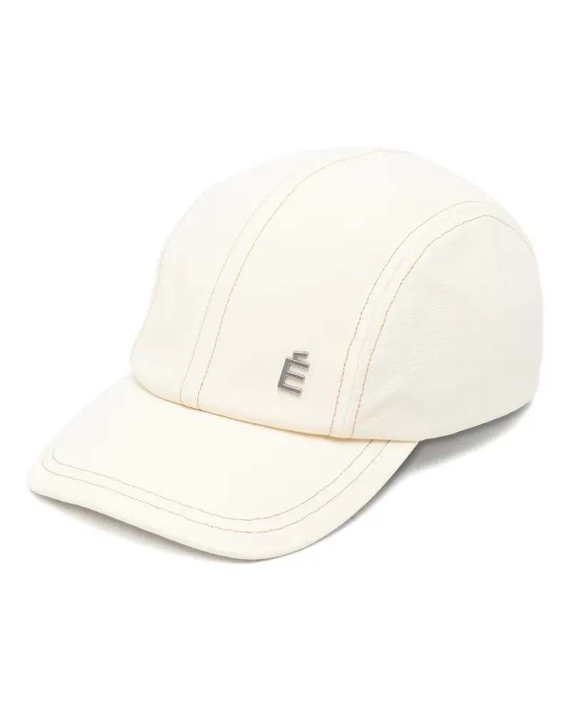 Études Studio logo-plaque four-panel cap - Nude Nude