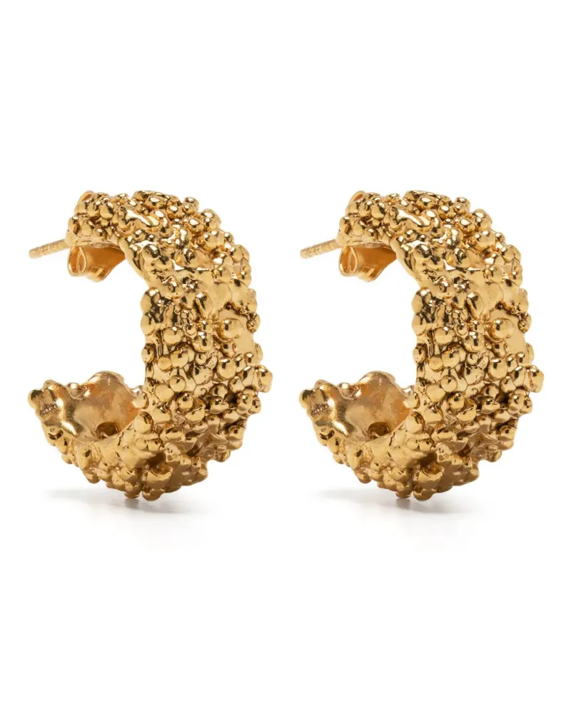 Alighieri The Rocky Road hoop earrings - Gold Gold