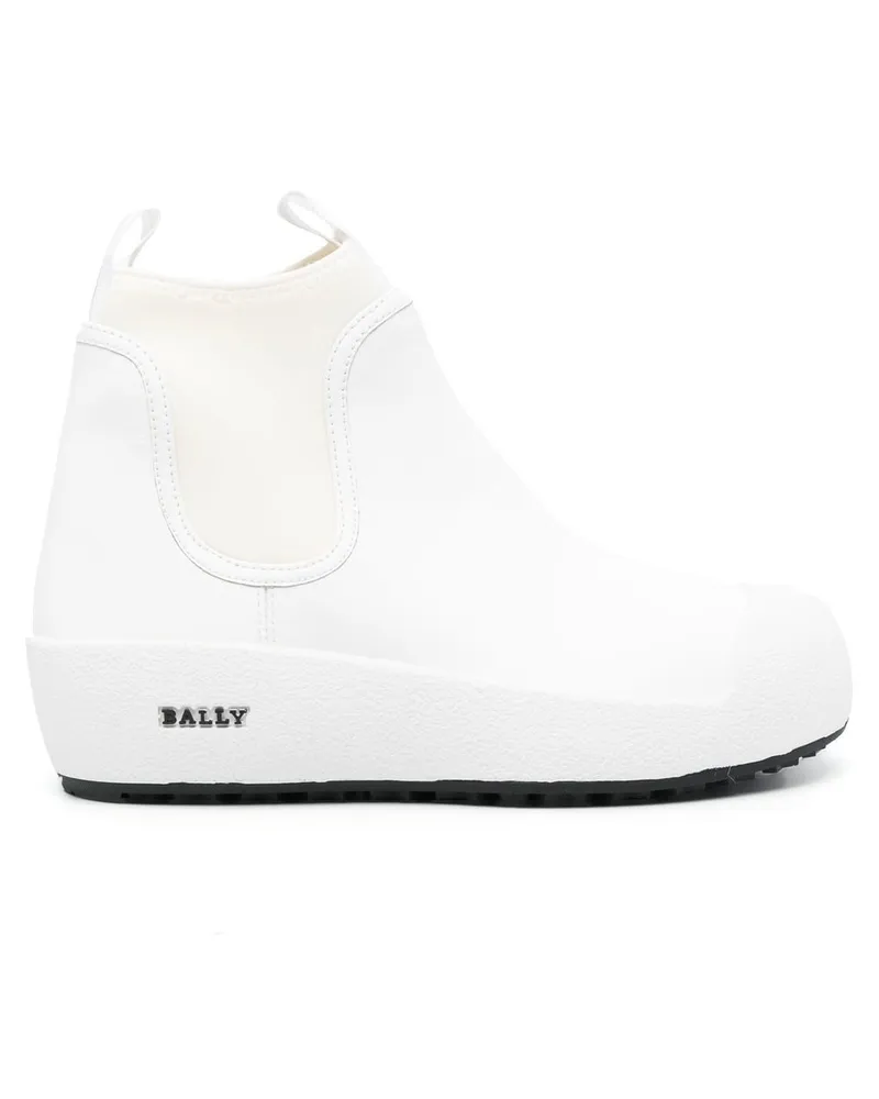 Bally Gadey Stiefel mit elastischen Einsätzen Weiß
