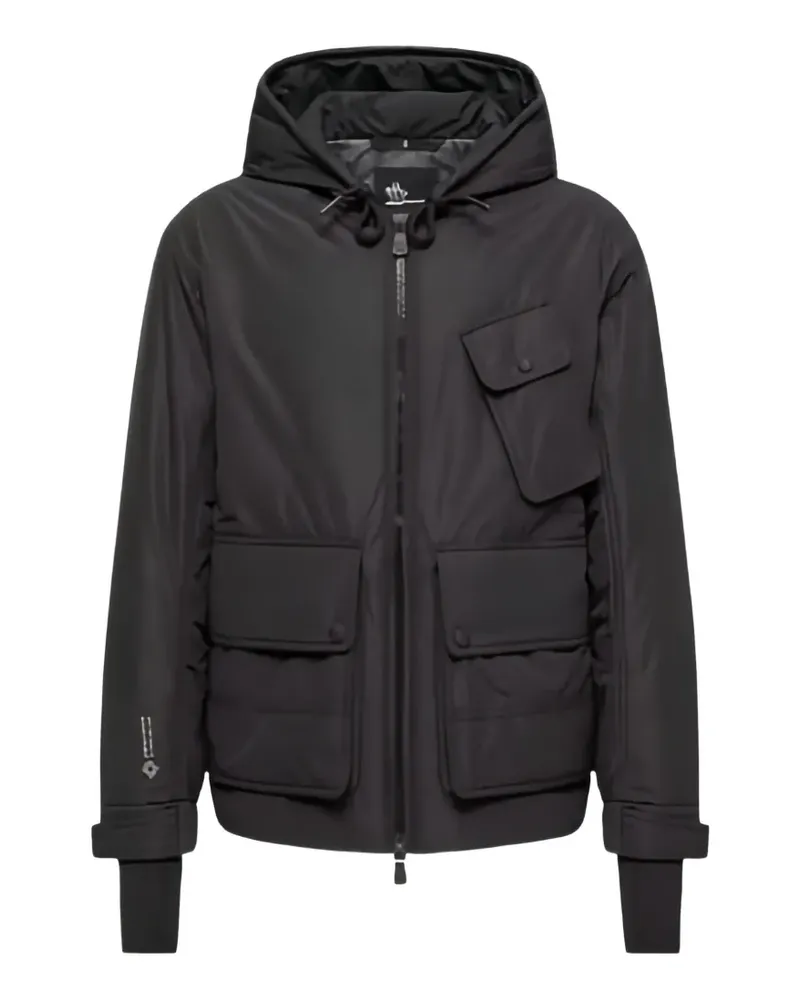 Moncler Ober Kapuzenjacke mit mehreren Taschen - Schwarz Schwarz