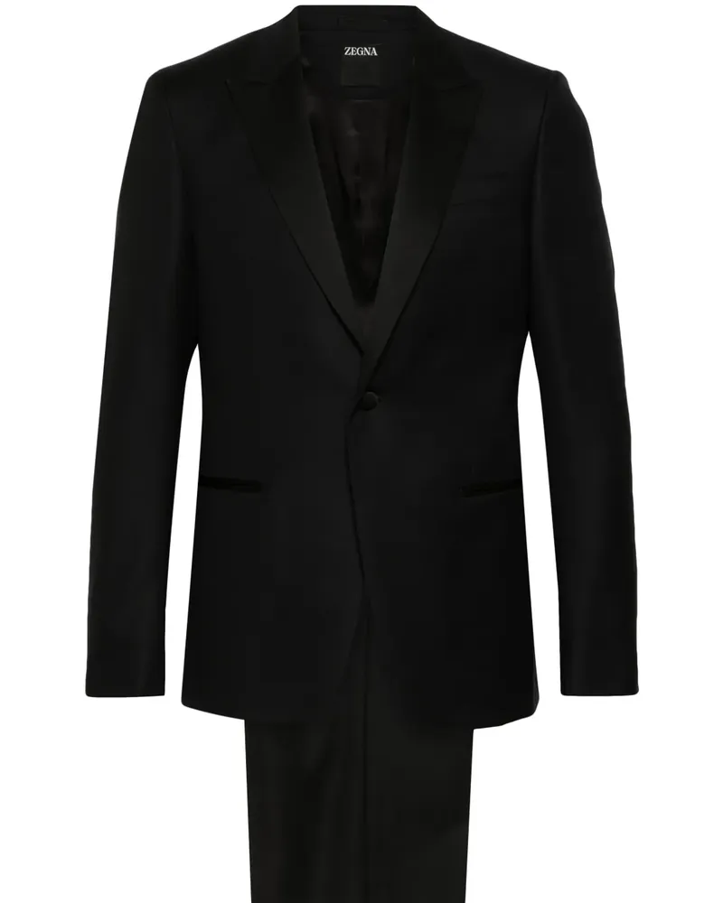 Ermenegildo Zegna Einreihiger Anzug - Schwarz Schwarz