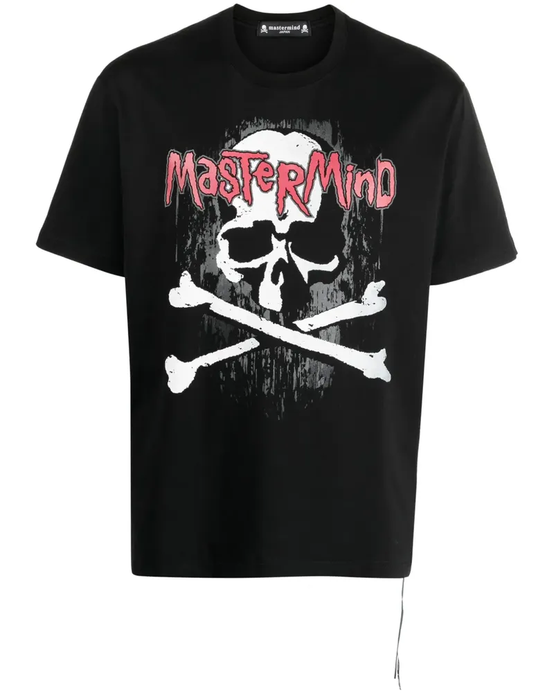 Mastermind Japan T-Shirt mit grafischem Print - Schwarz Schwarz