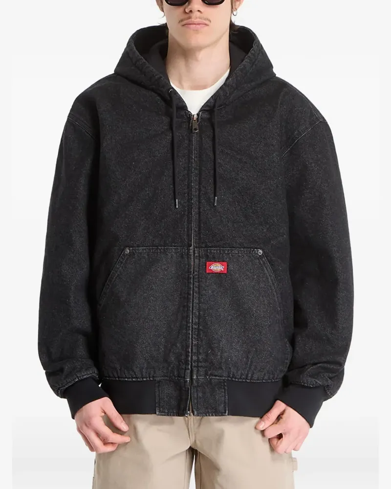 Dickies hooded denim jacket - Schwarz Schwarz
