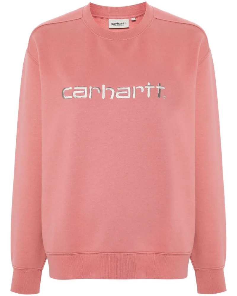 Carhartt WIP Sweatshirt mit Logo-Stickerei - Rosa Rosa