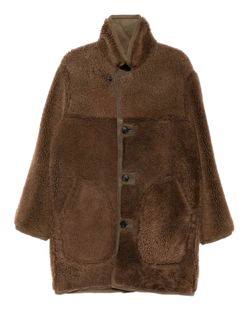 BODE Wendbarer Mantel aus Shearling - Braun Braun