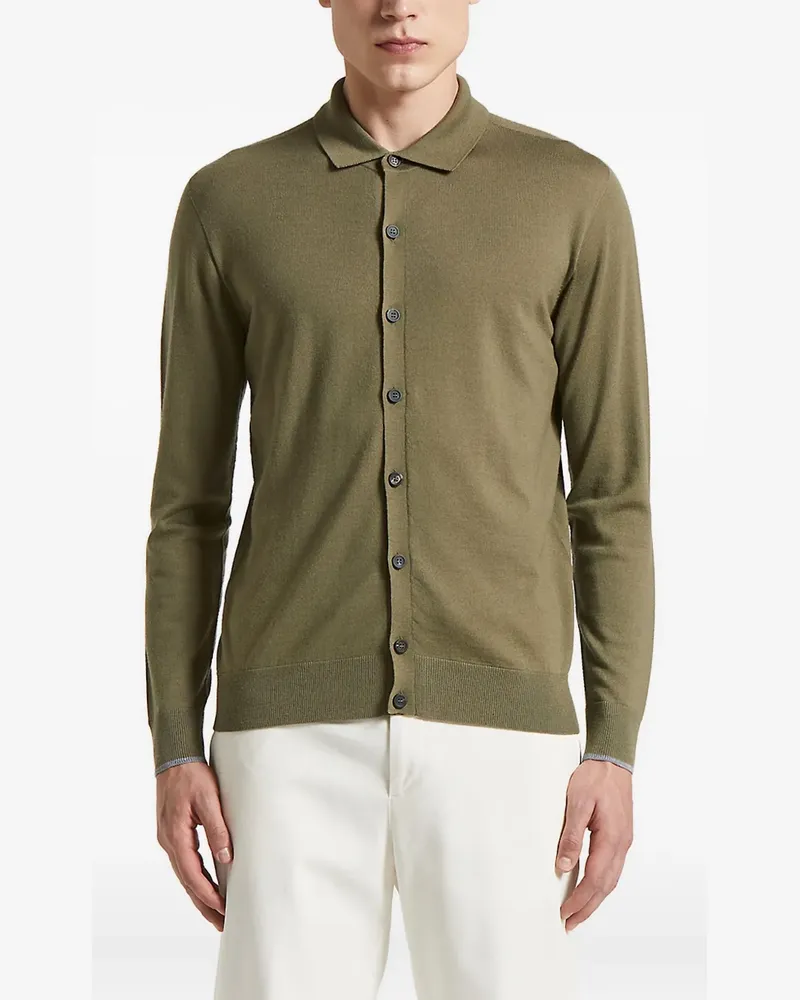 Peserico Geknöpfter Pullover mit Polokragen - Grün Grün