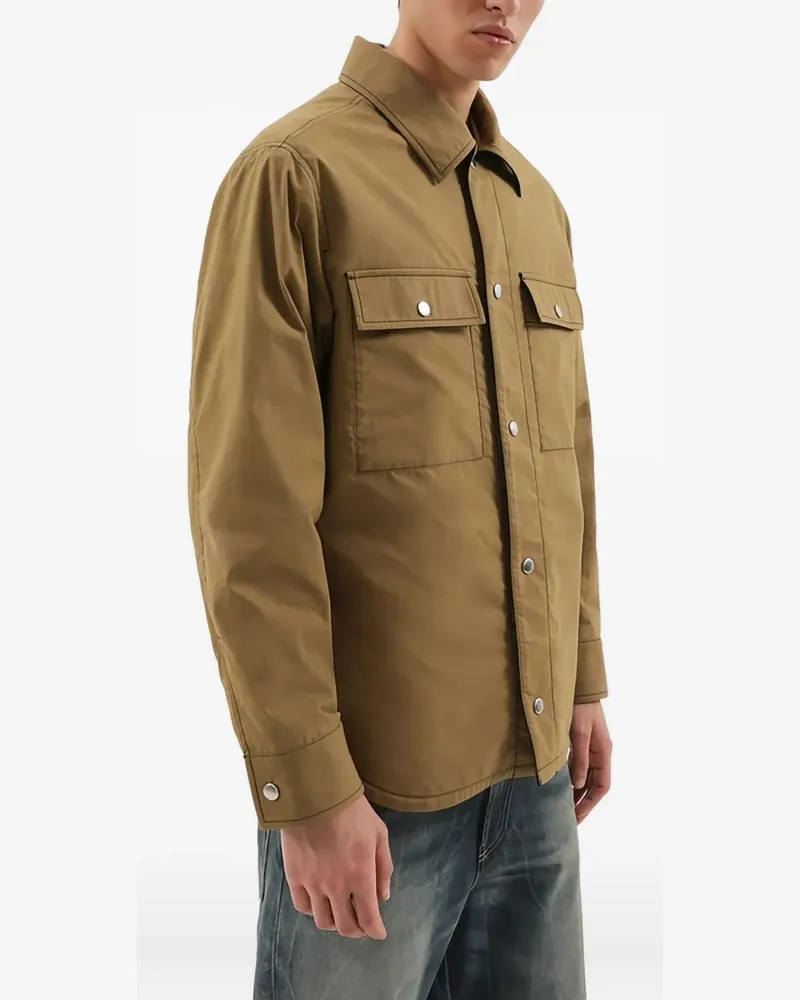 1989 STUDIO Hemdjacke mit geknöpften Taschen - Braun Braun