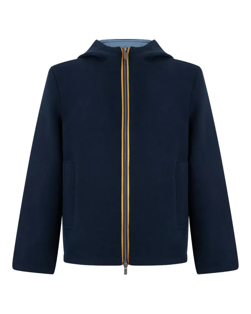 K-Way hooded zip-up jacket - Blau Blau