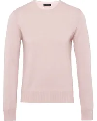 Prada Kaschmirpullover mit rundem Ausschnitt Violett