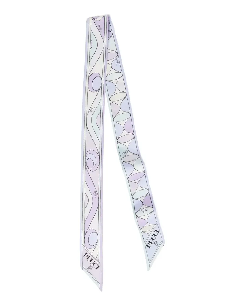 Emilio Pucci logo graphic scarf - Violett Violett