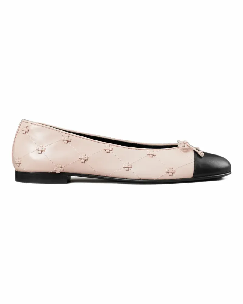 Tory Burch Bunny Knot cap-toe ballet flat - Rosa Rosa