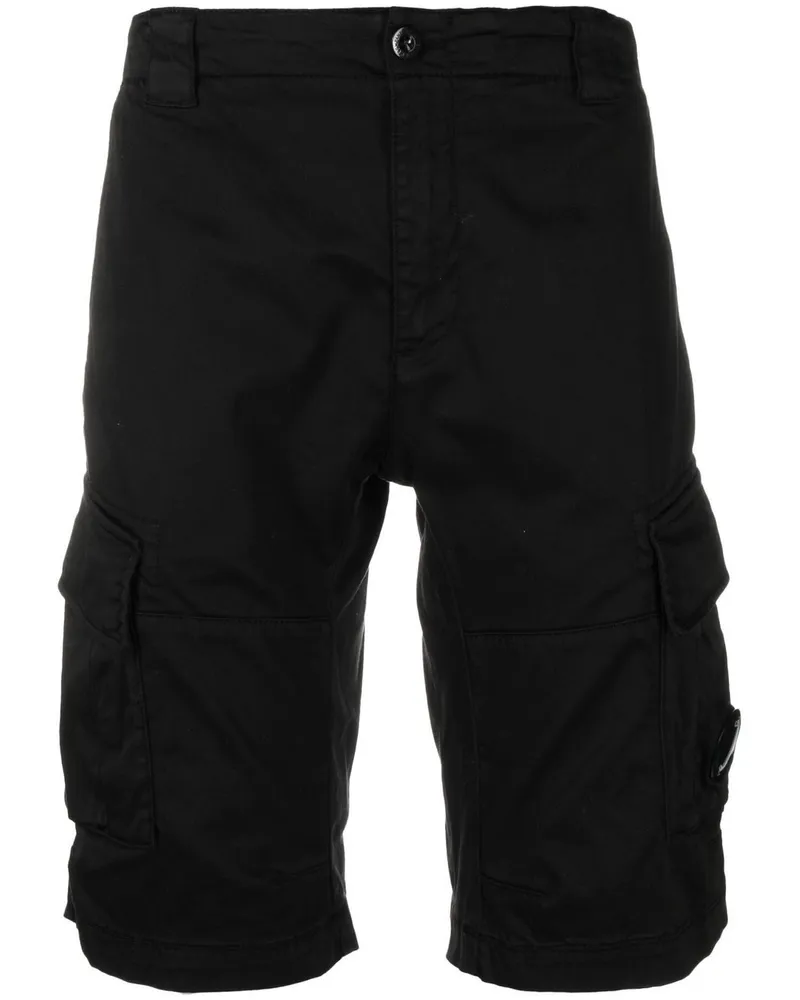 C.P. Company Halbhohe Cargo-Shorts - Schwarz Schwarz