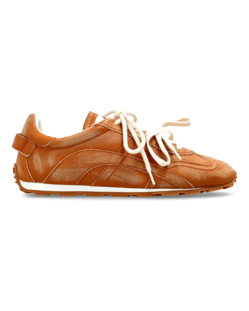 Dsquared2 DC-642 panelled leather sneakers - Braun Braun