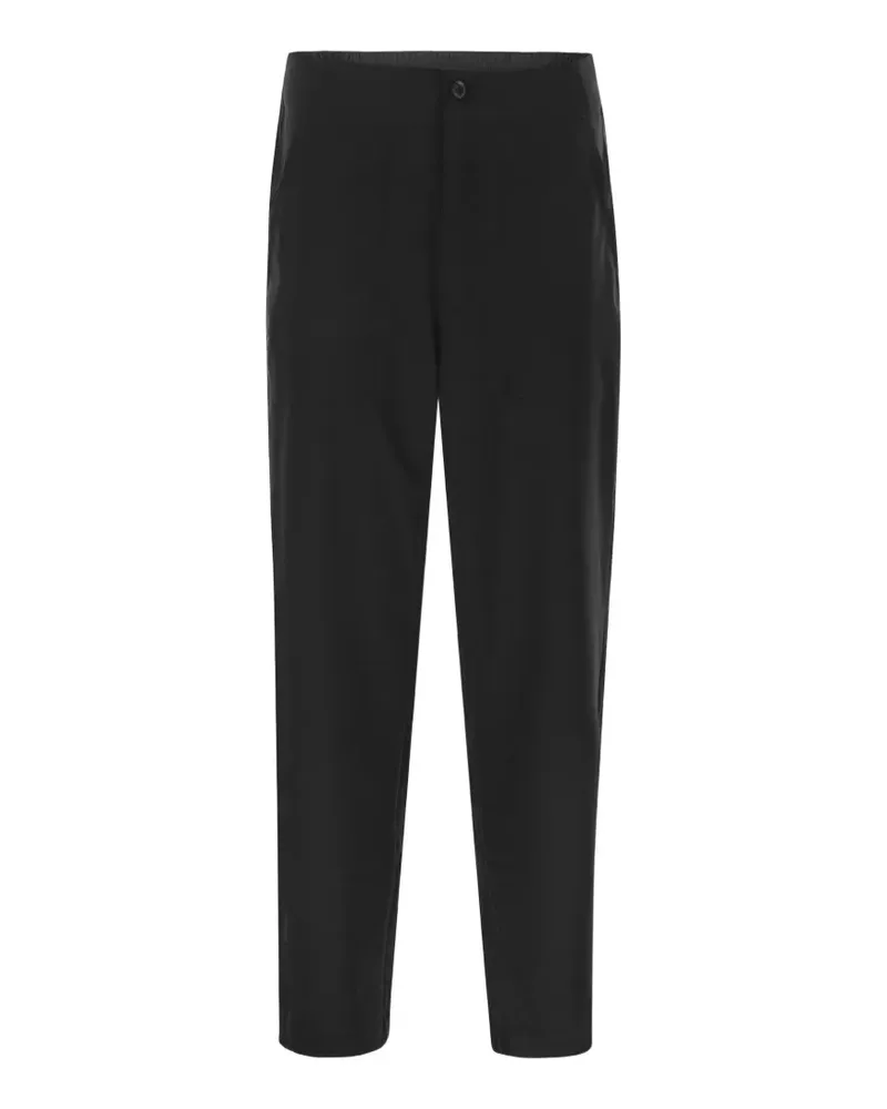 Patagonia elasticated-waistband straight-leg trousers - Schwarz Schwarz