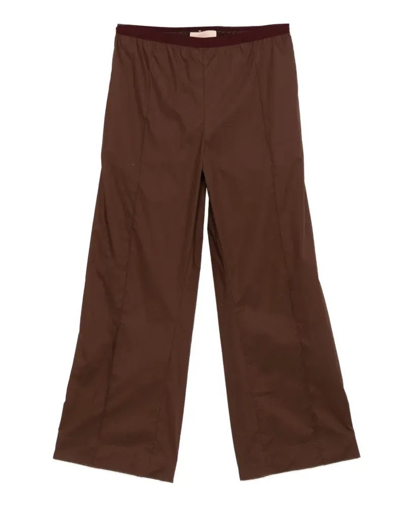 PLAN C Hose mit Nahtdetail - Braun Braun
