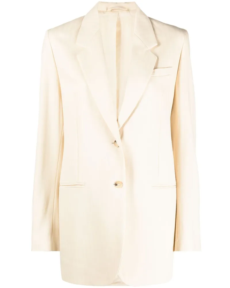 Totême Einreihiger Blazer Nude