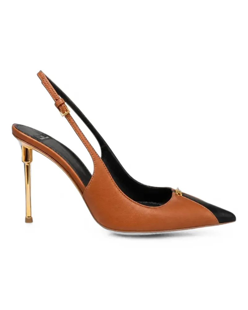 Elisabetta Franchi bicolour slingback pumps - Braun Braun