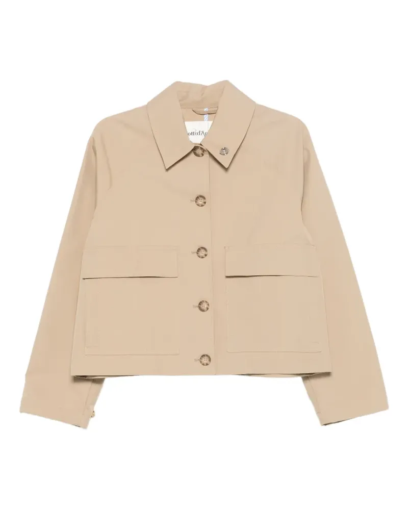 ottod’Ame patch-pocket buttoned jacket - Nude Nude
