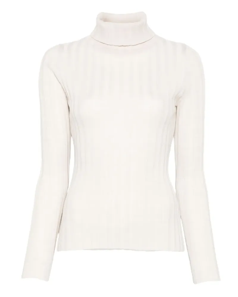 Hugenberg Gerippter Rollkragenpullover - Nude Nude
