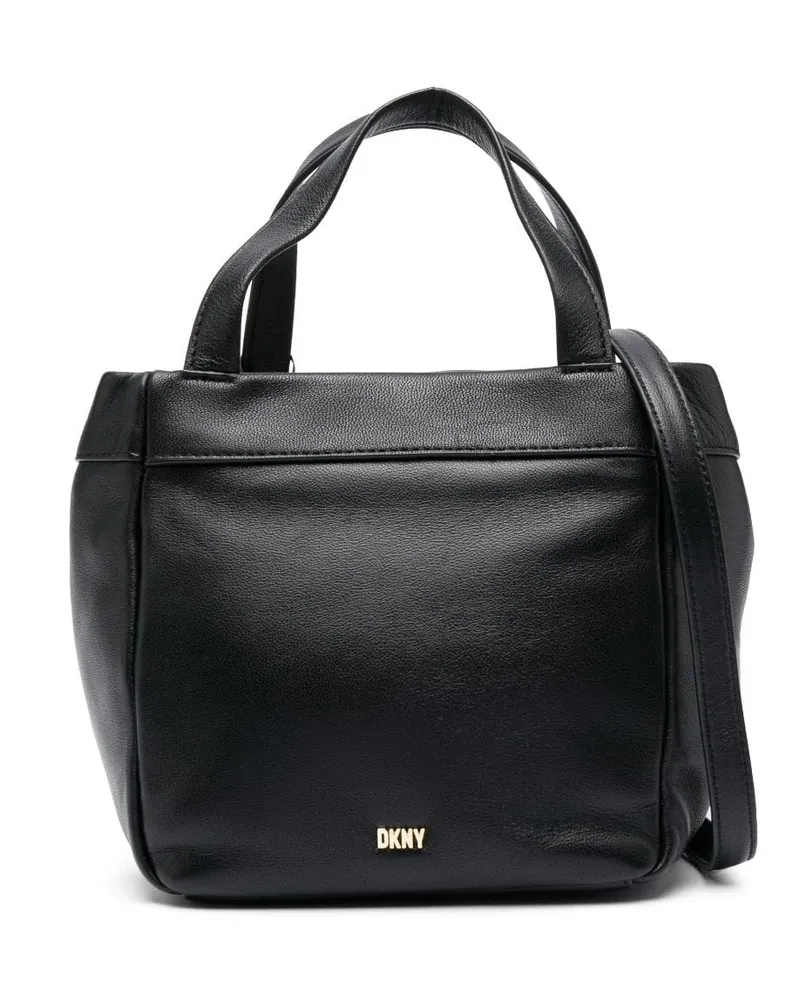 DKNY Umhängetasche mit Logo-Schild - Schwarz Schwarz