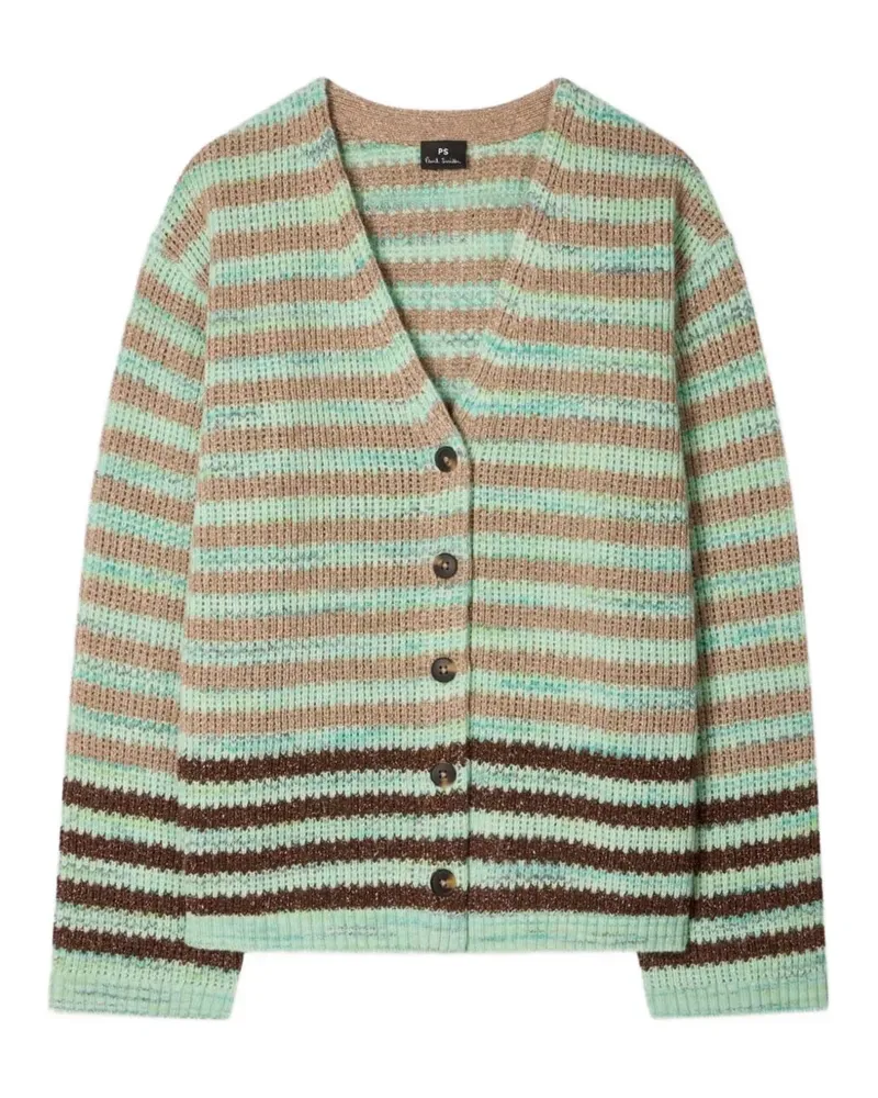Paul Smith Gestreifter Cardigan - Grün Grün
