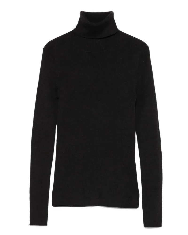 P.A.R.O.S.H. P.A.R.O H. Gerippter Rollkragenpullover - Braun Braun