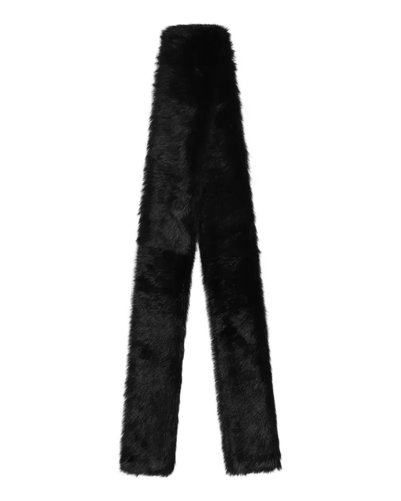 Dolce & Gabbana Schal aus Shearling - Schwarz Schwarz