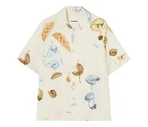 Kurzärmeliges Hemd mit Pilz-Print