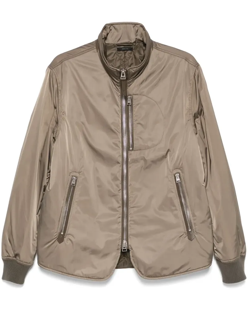 Tom Ford Jacke aus Tech-Satin - Grün Grün