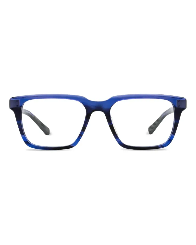 SHINOLA Flexon Brille mit eckigem Gestell - Blau Blau