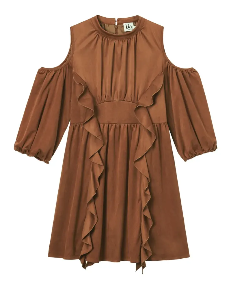 b+ab ruffled off-shoulder mini dress - Braun Braun
