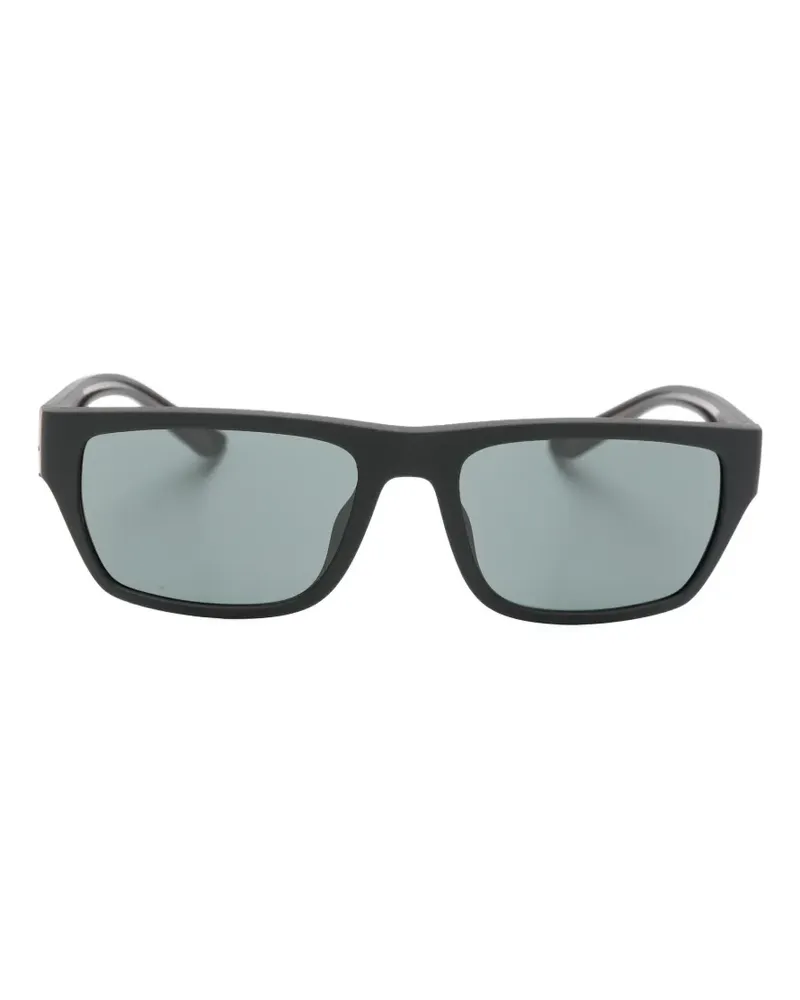 Emporio Armani rectangle frame sunglasses - Schwarz Schwarz