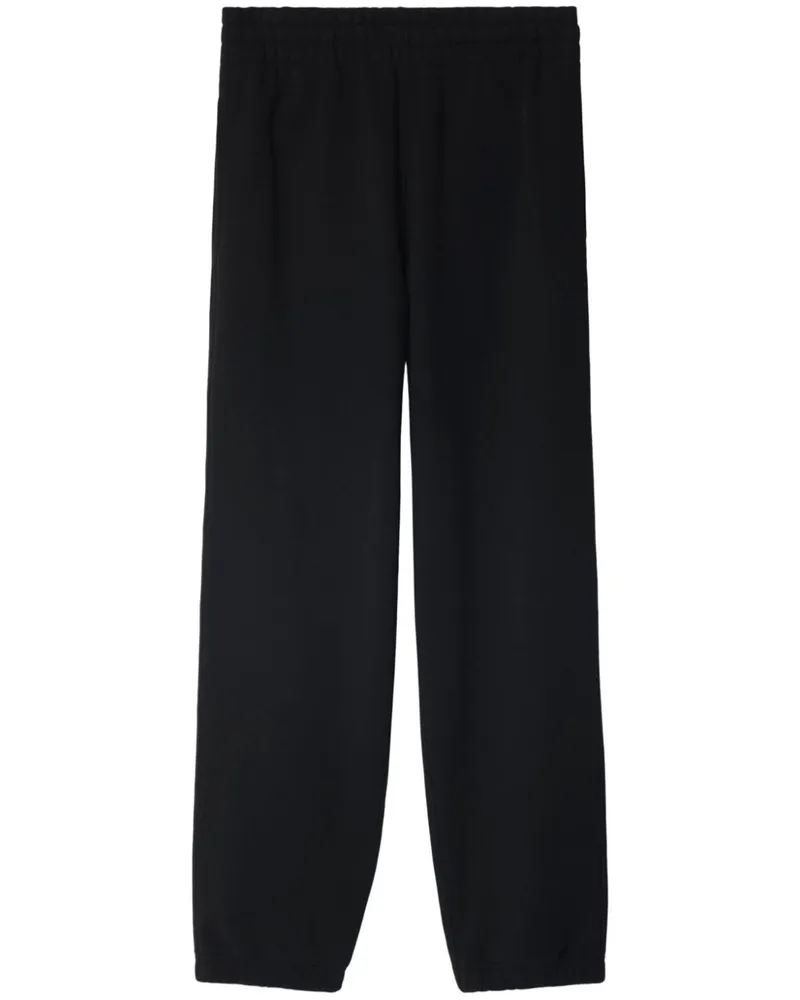 Burberry Check Label Jogginghose - Schwarz Schwarz